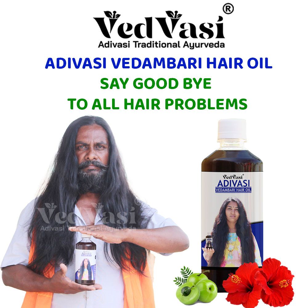 Vedvasi® | Adivasi Vedambari Herbal Hair Oil | Say Good Bye To All Hair Problems