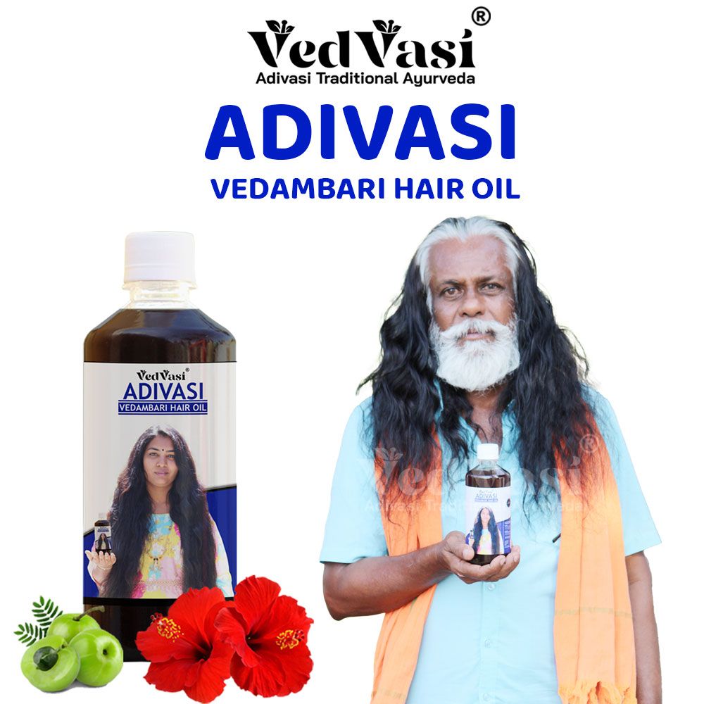 Vedvasi® | Adivasi Vedambari Herbal Hair Oil | Say Good Bye To All Hair Problems